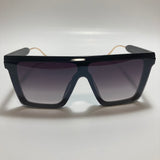 mens and womens black shield sunglasses