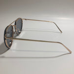 Womens and Mens gold Aviator sunglasses with black lenses