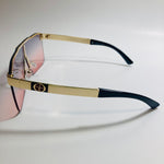 mens and womens pink purple and gold shield sunglasses