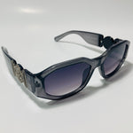 mens and womens gray and silver biggie sunglasses 