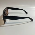 black and brown mens and womens square aviator sunglasses