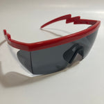 mens black and red sport sunglasses