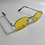womens yellow and gold rhinestone sunglasses
