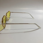 yellow and gold heart shape sunglasses