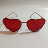red and gold heart shape sunglasses