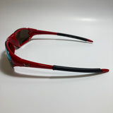 mens and womens red and yellow wrap around sunglasses