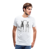 Anatomy of a Dog Men's Premium T-Shirt - white