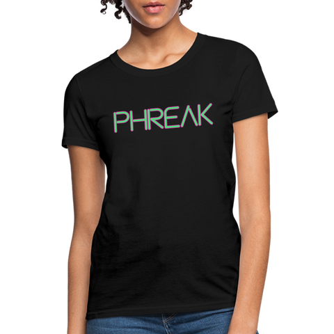 Phreak Spellout Women's T-Shirt - black