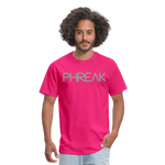 Phreak Spellout Unisex T-Shirt - fuchsia