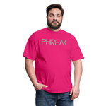Phreak Spellout Unisex T-Shirt - fuchsia